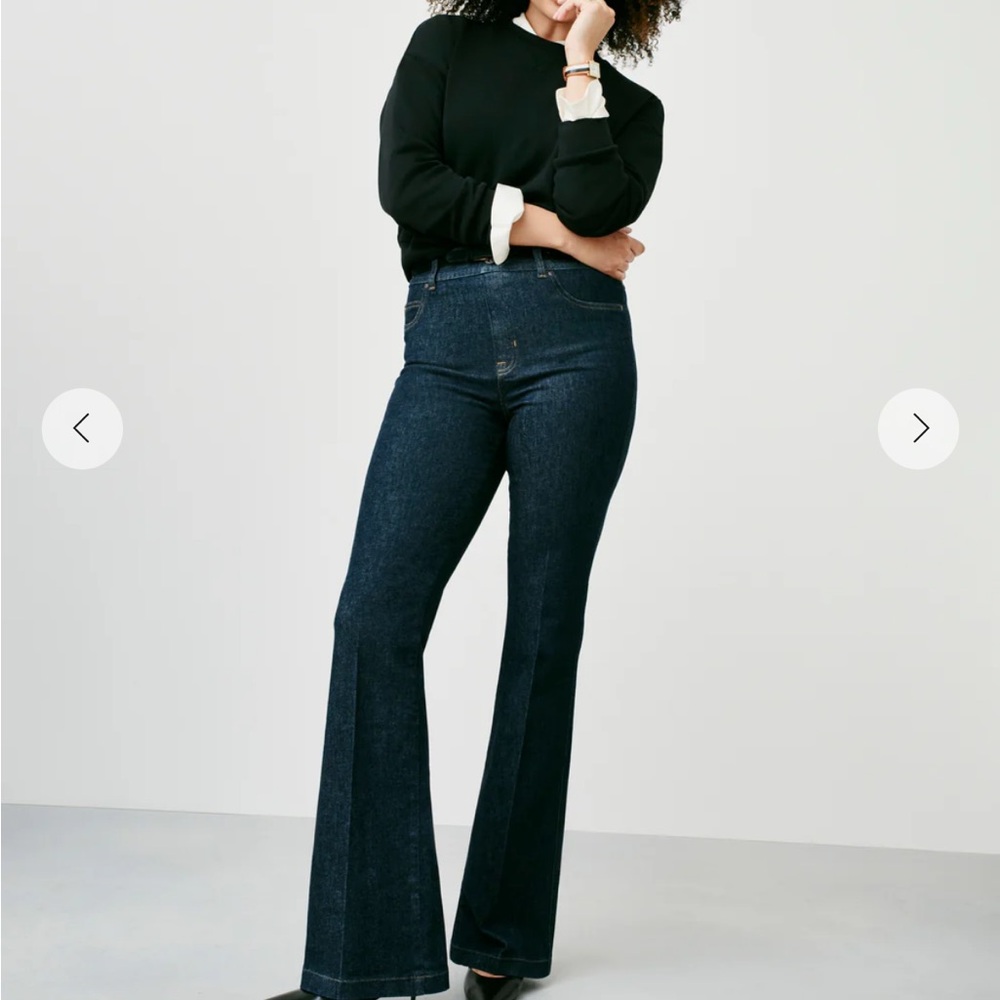 TALL SPANX Midnight Blue Flare Jeans